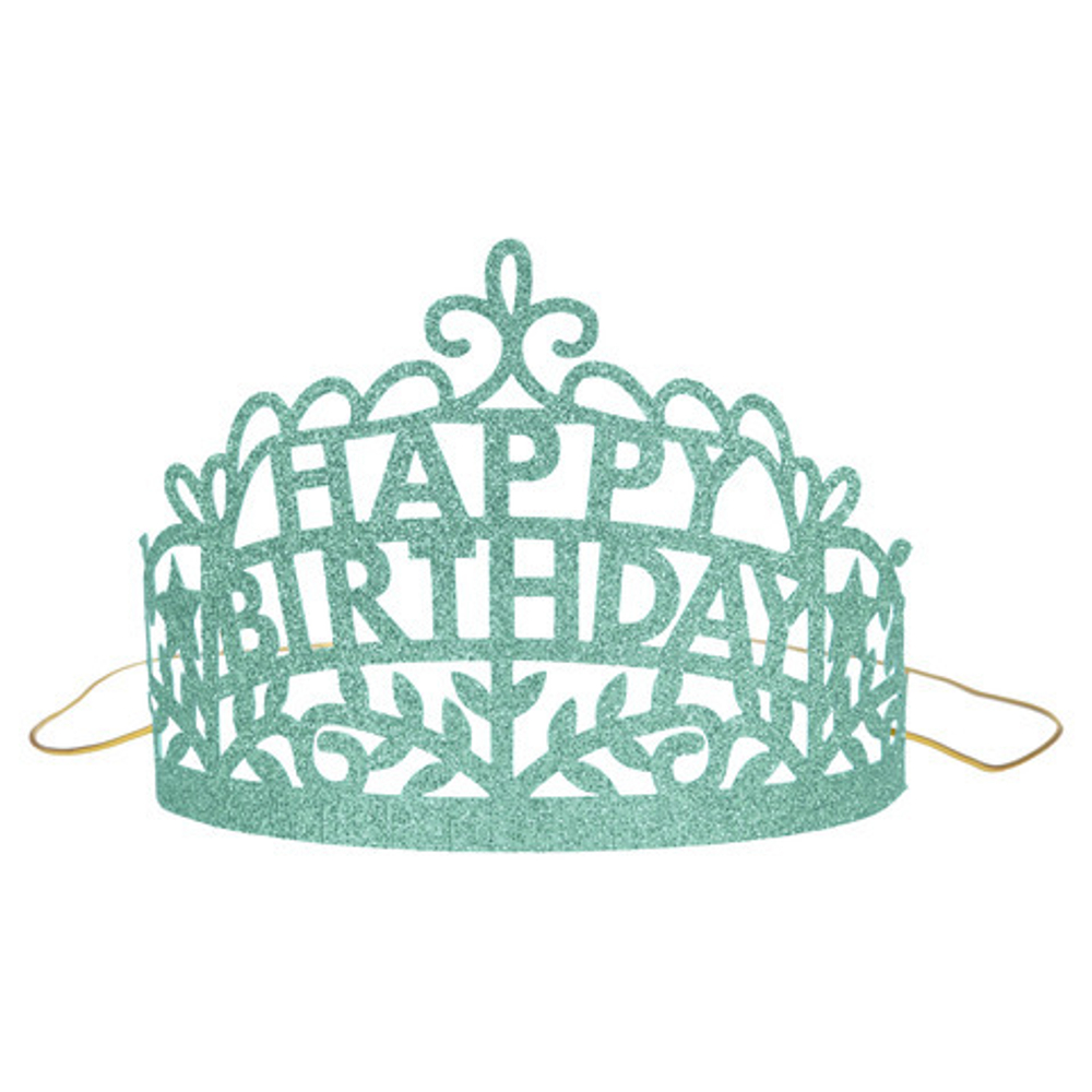 Тиара "С Днем Рождения" [Happy Birthday] 8 шт. (20,3 x 10,2 см)