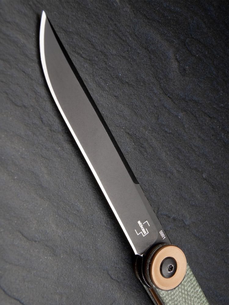 Нож Boker 01BO391 Kaizen Green Canvas Micarta