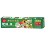 Пакеты для заморозки/хранения продуктов double zip-lock 2л 40мкм 20шт Country Home арт.9415 1*24