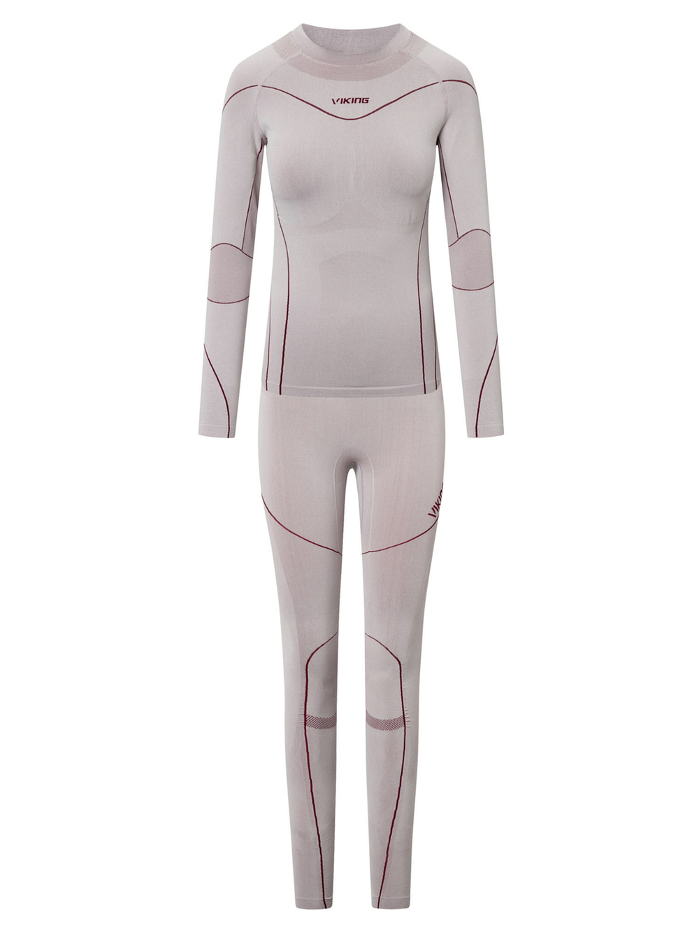 Комплект термобелья VIKING Gaja Turtle Neck Lady Set Grey (US:L)