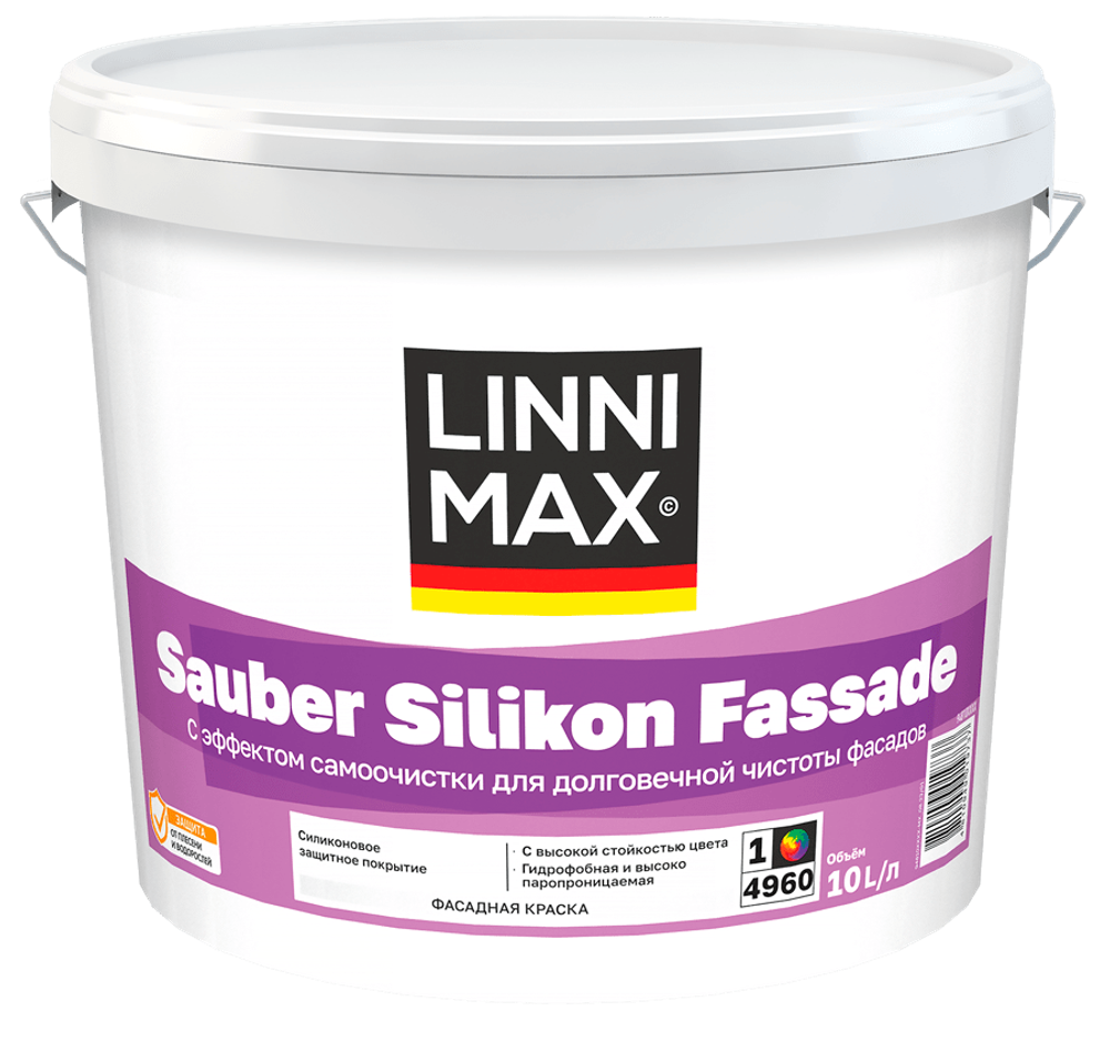 Sauber Silikon Fassade