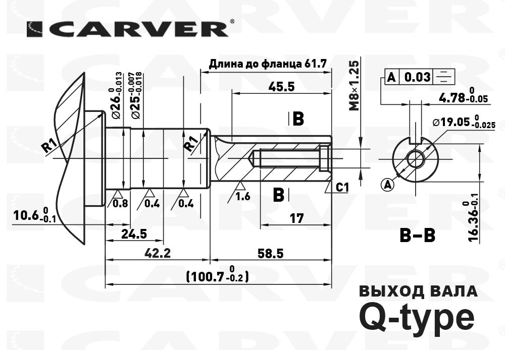 Двигатель бензиновый Carver EX210/6