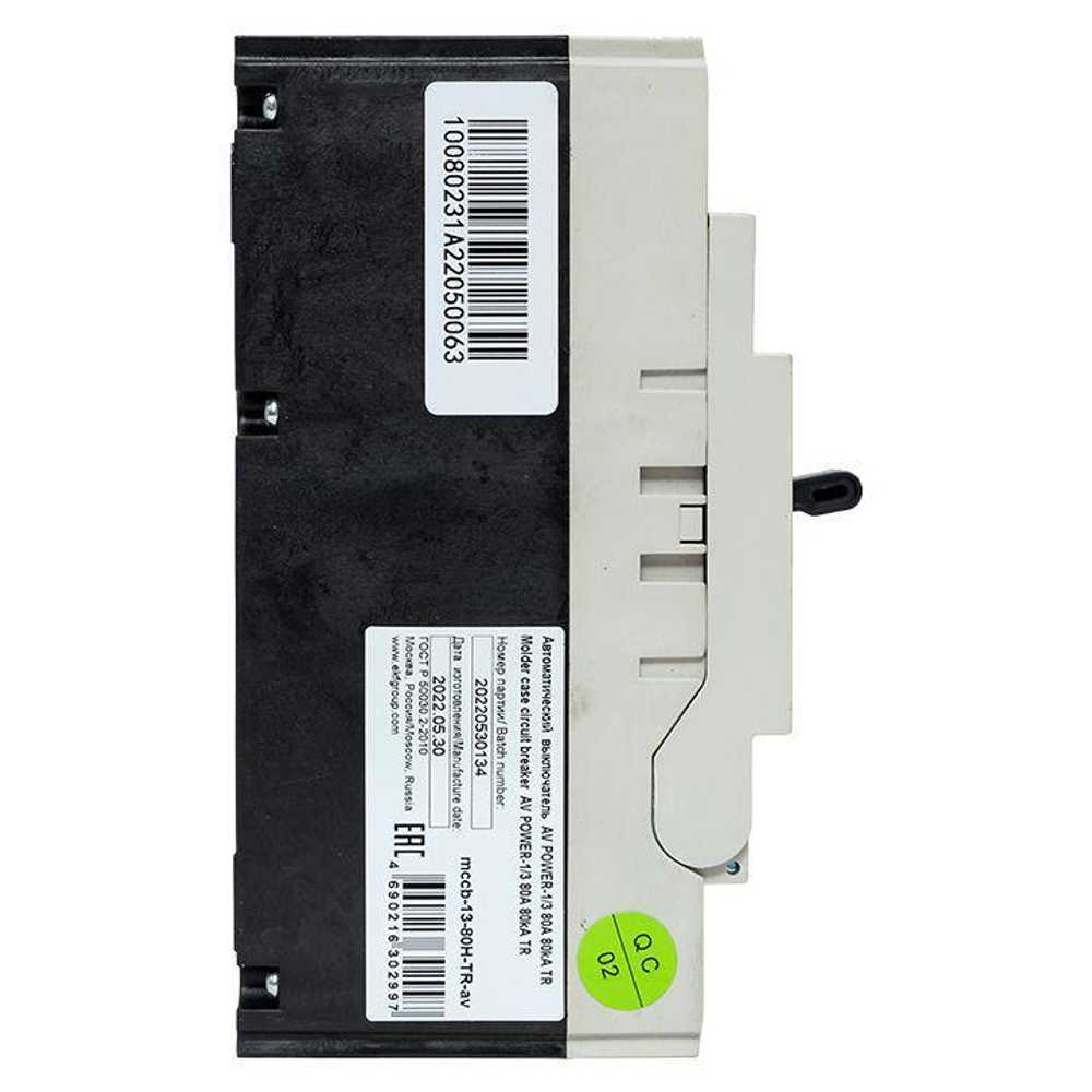 Выключатель автоматический 80А 80кА AV POWER-1/3 TR AVERES EKF mccb-13-80H-TR-av