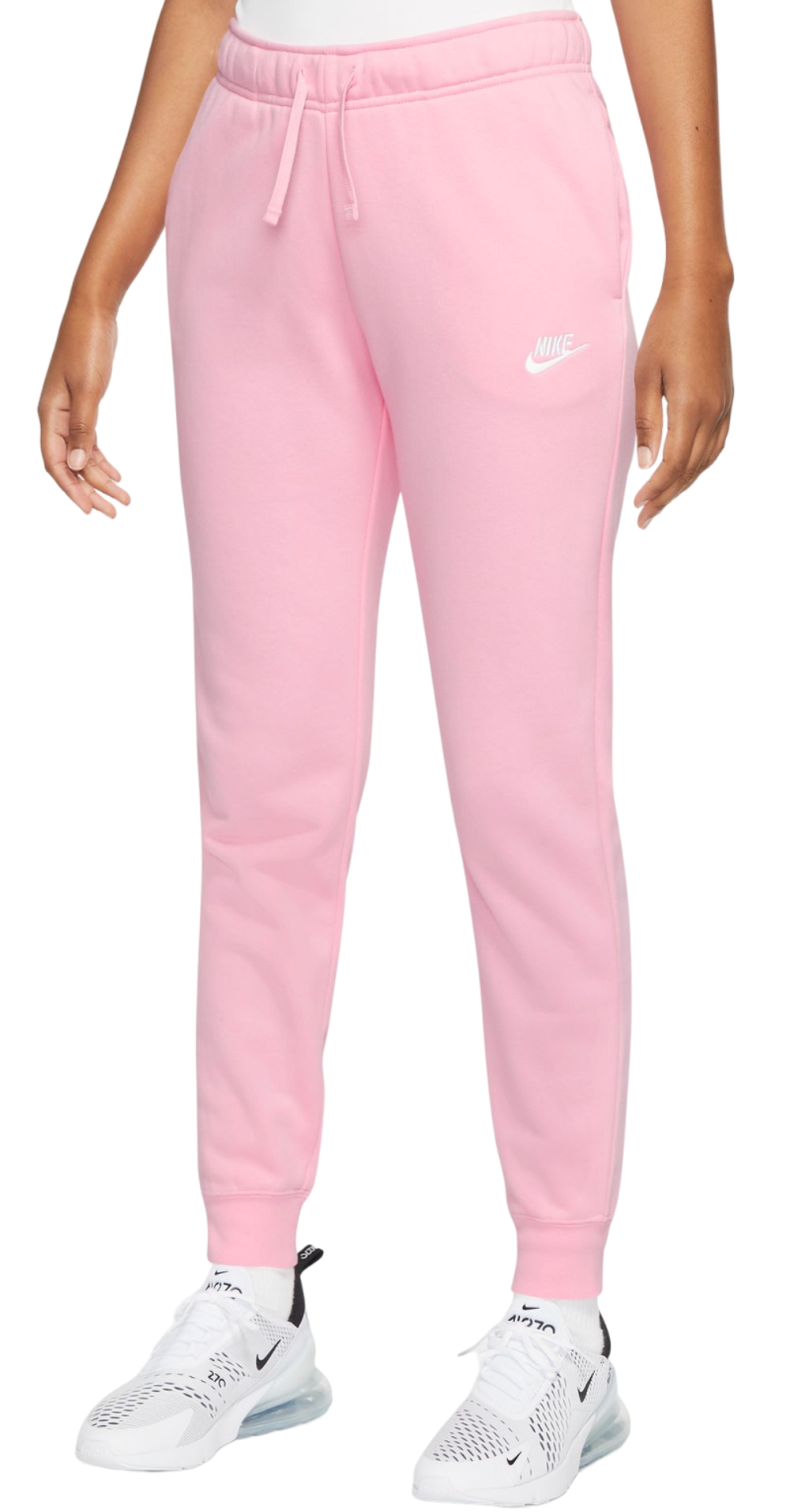 Женские Штаны теннисные Nike Sportswear Club Fleece Pant - med soft pink/white