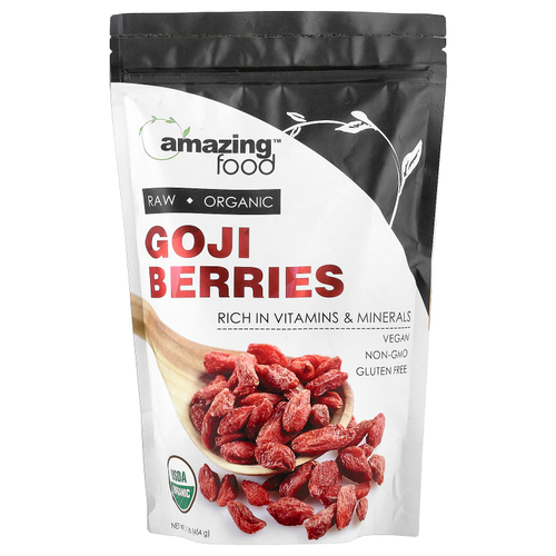 Amazing Nutrition, органические ягоды годжи, 454 г (1 фунт)
