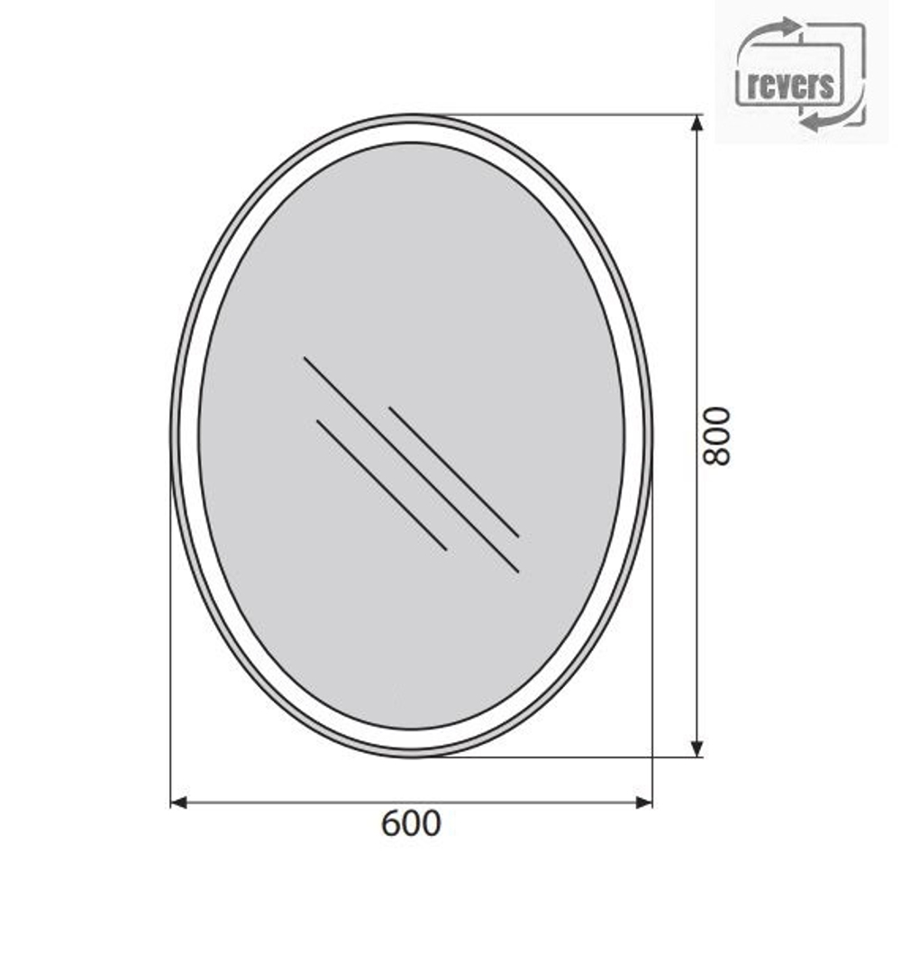 Зеркало BelBagno SPC-VST-600-800-LED-BTN