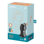 Черная анальная вибропробка 13см с массажем бусинами Satisfyer Rotator Plug 2+ Vibrating Black