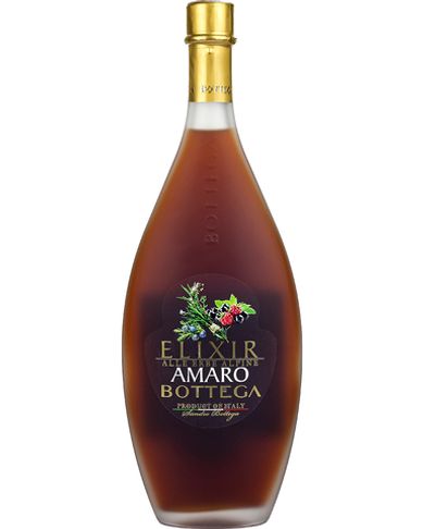 Ликер Bottega Эликсир Амаро Эрбе Альпине 21%, 0,5л, Италия