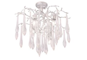 Потолочная люстра Е14 Reina PL5 D600 Silver Patina серебро Crystal Lux