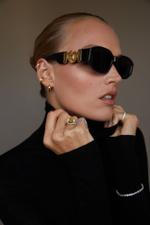 Серьга каффа Geo Gold