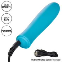 Голубой перезаряжаемый вибромассажер 10,25см California Exotic Novelties T.C.B. Taking Care of Business SE-3300-81-2