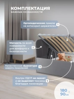 Диван - кровать с подъёмным механизмом 180х90 см Крекер Ап ткань Микровелюр
