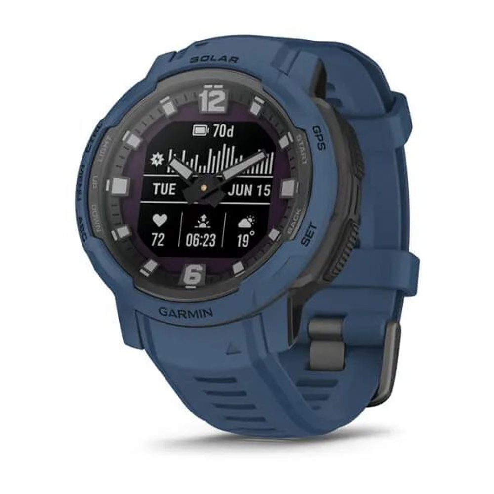 Смарт-часы Instinct Crossover Solar Tidal Blue, WW, синий, 010-02730-02