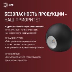 Светильник декоративный настенный светодиодный ЭРА WL11 BK 2х1Вт 3000К IP54 черный для интерьера и фасадов зданий | Фасадная декоративная подсветка