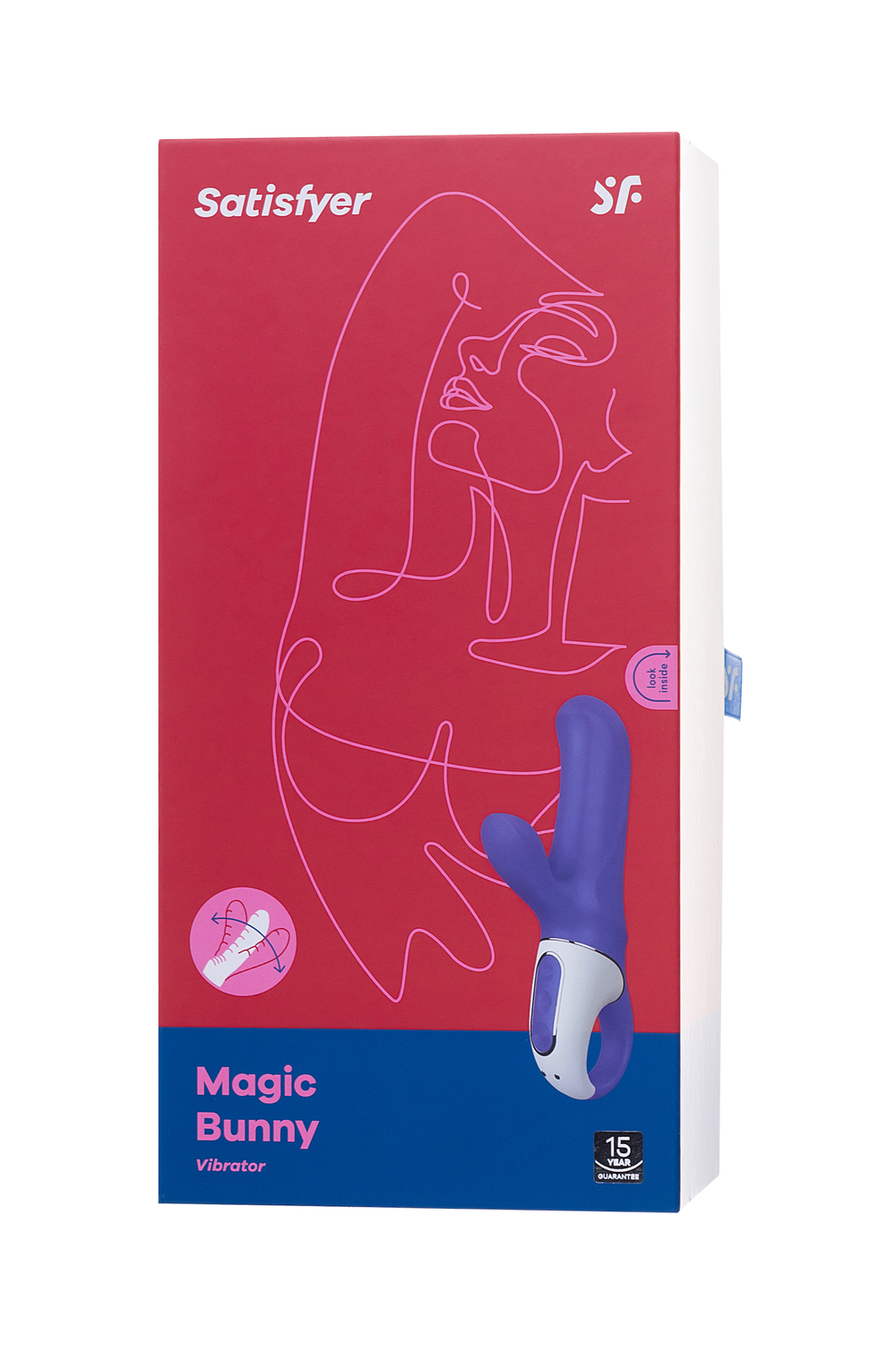Вибратор Satisfyer Vibes Magic Bunny силикон фиолетовый 17,7 см