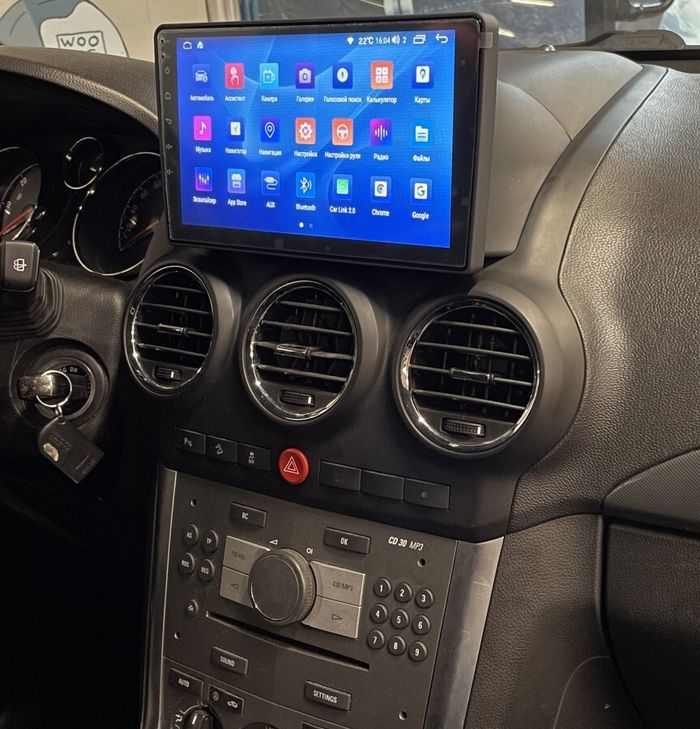 Магнитола для Opel Antara 2006-2015 (вместо бортовика) - Parafar PF017XHD на Android 13, CarPlay, 4G SIM-слот