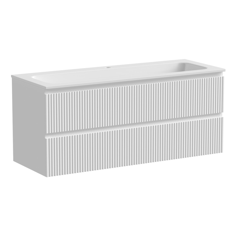 Тумба подвесная под раковину Sancos Snob R, Bianco 1195х445х500, арт. SNR120W