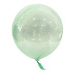 Шар (18"/46 см) Сфера 3D, Deco Bubble, Зеленый, Кристалл 1 шт.