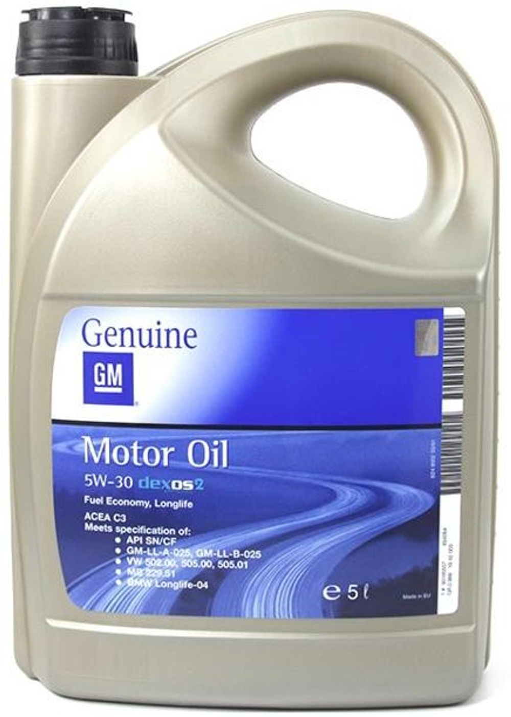 Масло моторное GM Dexos 2 5W-30 синтетическое 5 л 93165557