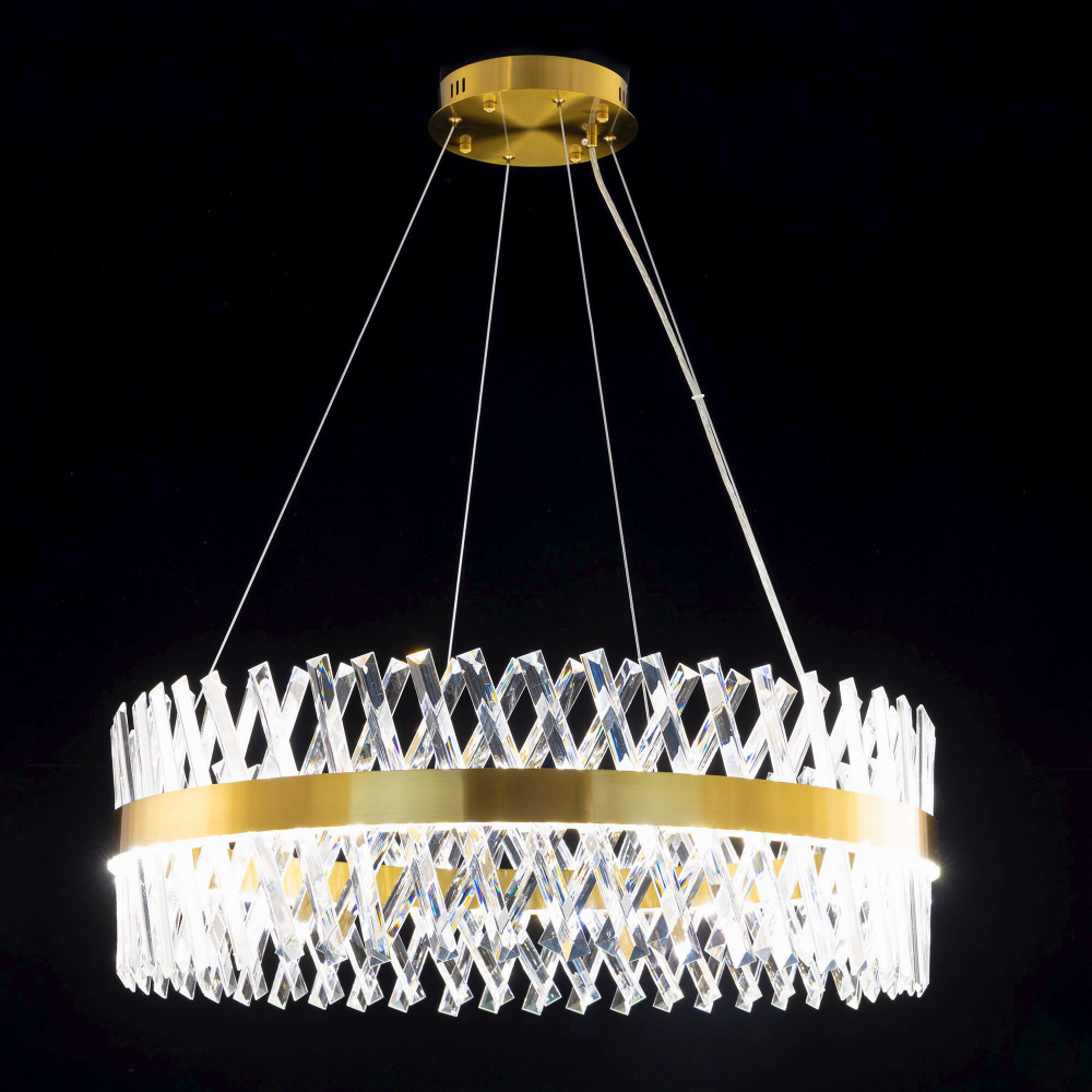 Citilux Ричард CL336083 LED Люстра хрустальная с пультом Бронза