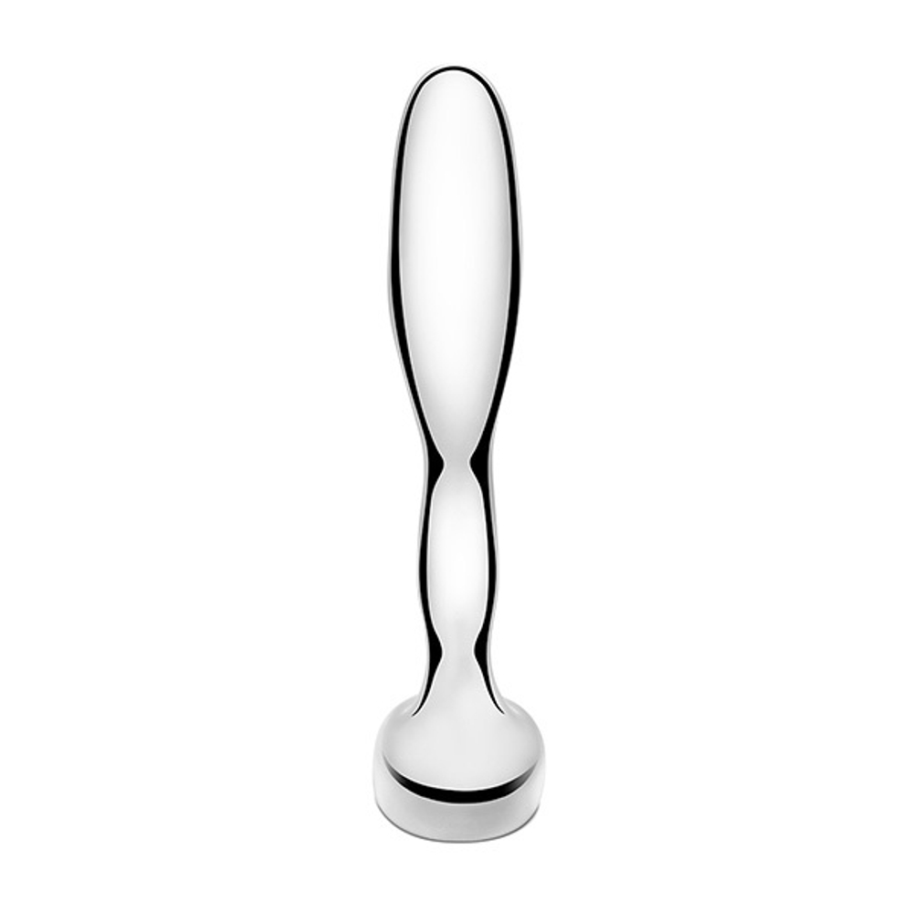 Стальной анальный стимулятор простаты 11,5см b-Vibe Stainless Steel Prostate Plug BV-053