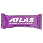 Atlas Bar, протеиновый батончик, темный шоколад и миндаль, 12 батончиков по 54 г (1,9 унции)