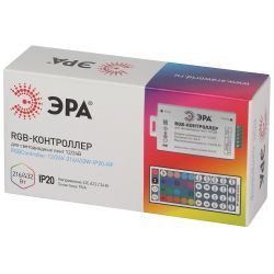 Контроллер ЭРА RGBController-12/24V-216/432W-IP20-RF для светодиодной ленты с радио пультом | Контроллеры