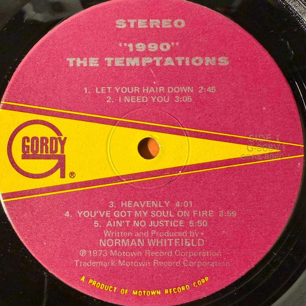 The Temptations ‎– 1990 (США 1973г.)