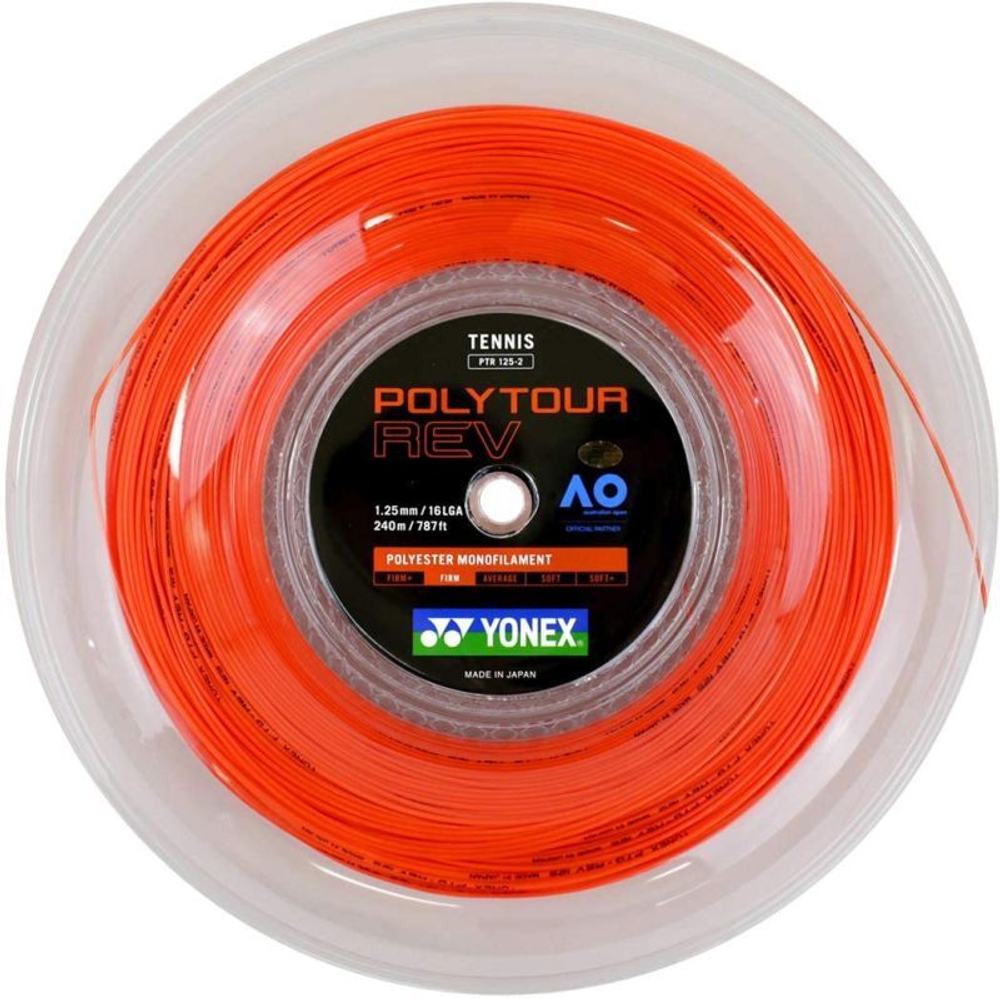Теннисные струны Yonex Poly Tour Rev (200 m) - Оранжевый