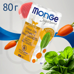 Влажный корм Monge Supreme kitten для котят из тунца со шпинатом и мини-морковью, паучи 80 г - 24 шт