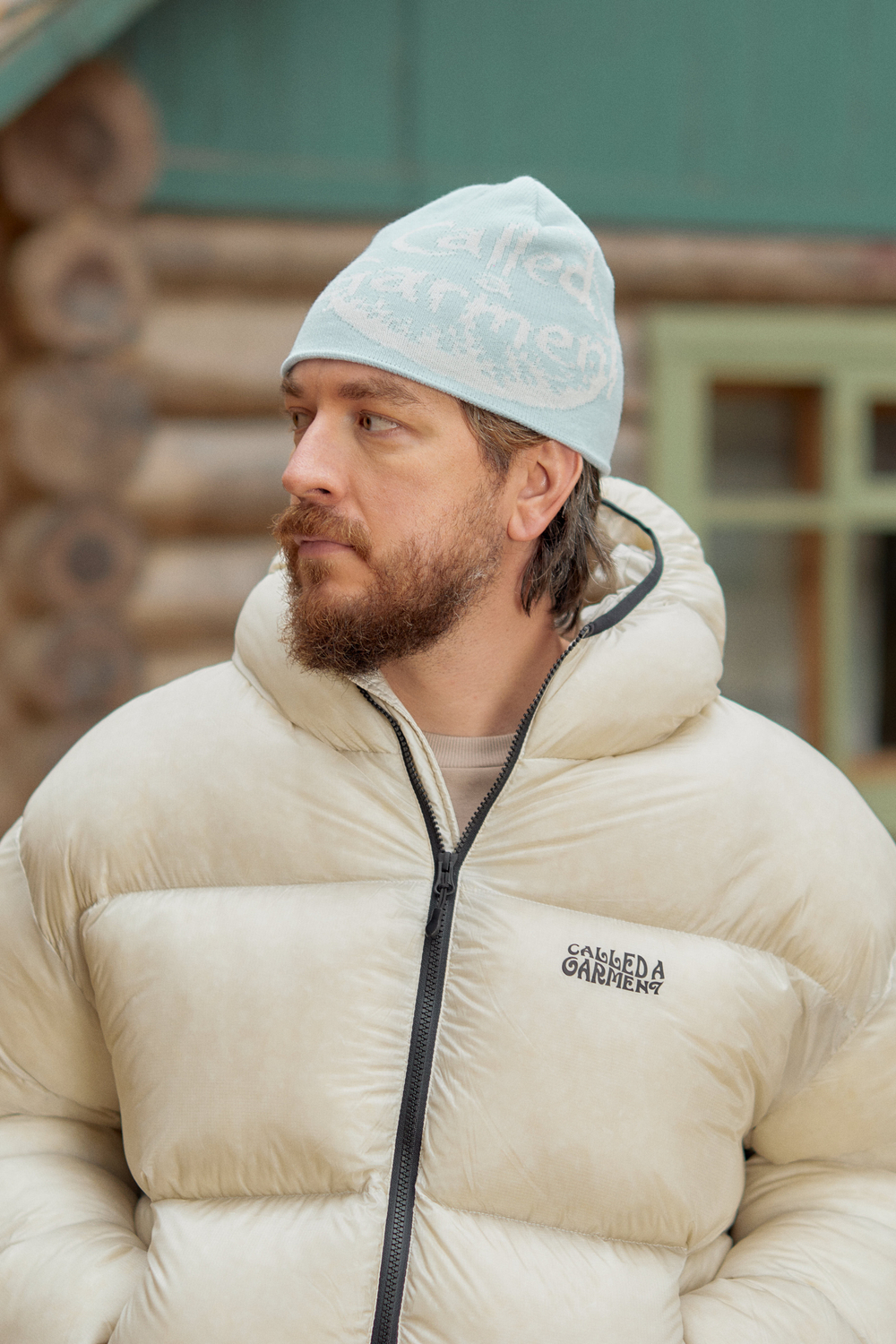 Шапка Called a Garment Moon Around Beanie "Ice Blue"