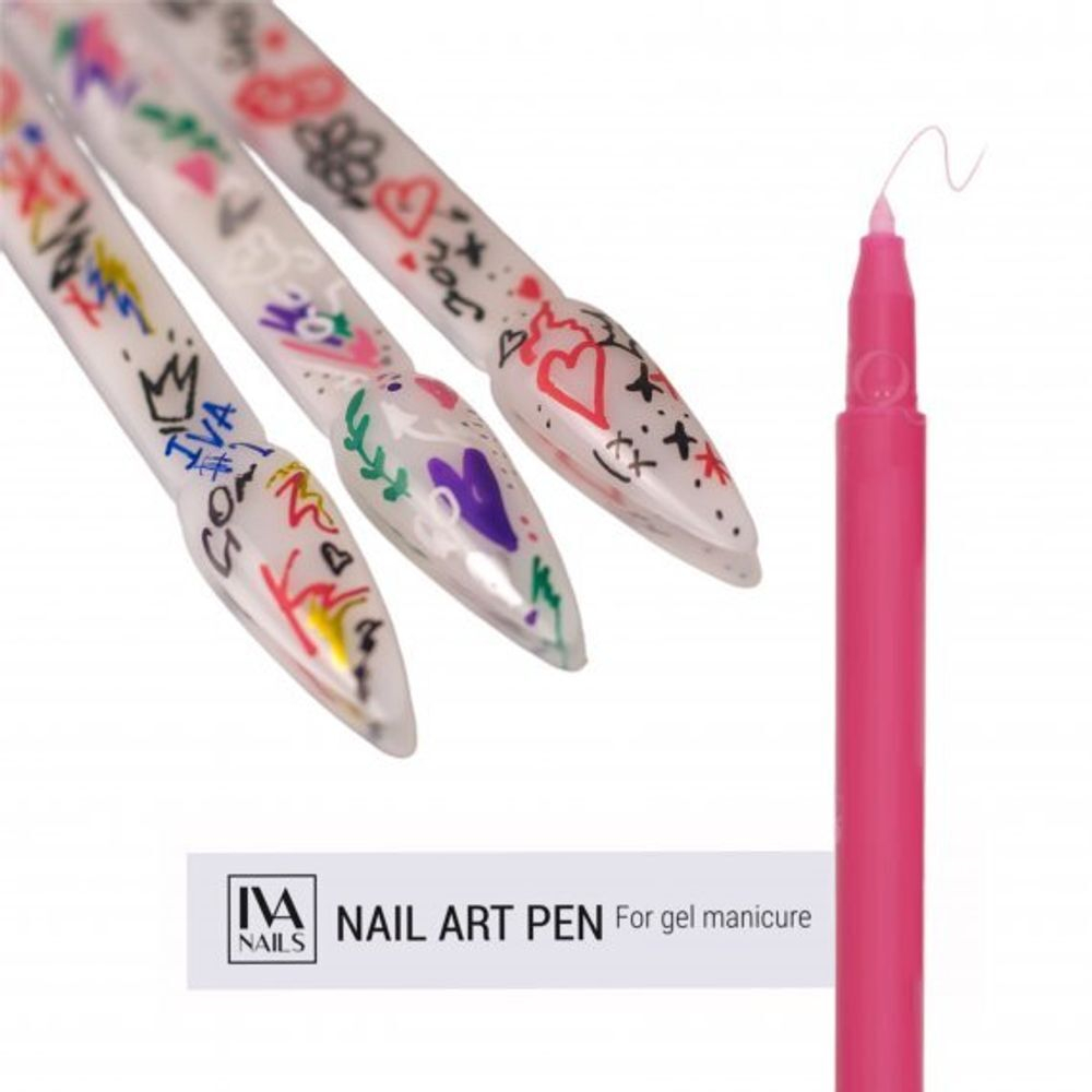 Акриловый фломастер IVA NAILS Pink) 05