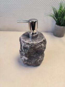 Дозатор для мыла из мрамора Grey Erozy DM-66774 (9х9х17 )