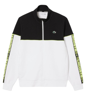 Мужская теннисная кофта Lacoste Tennis Zipped Colour-Block - black/white