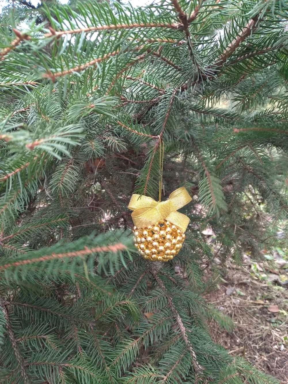 Новогодние шары из бусин