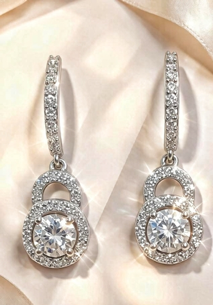 Ювелирные серьги из серебра 925 пробы