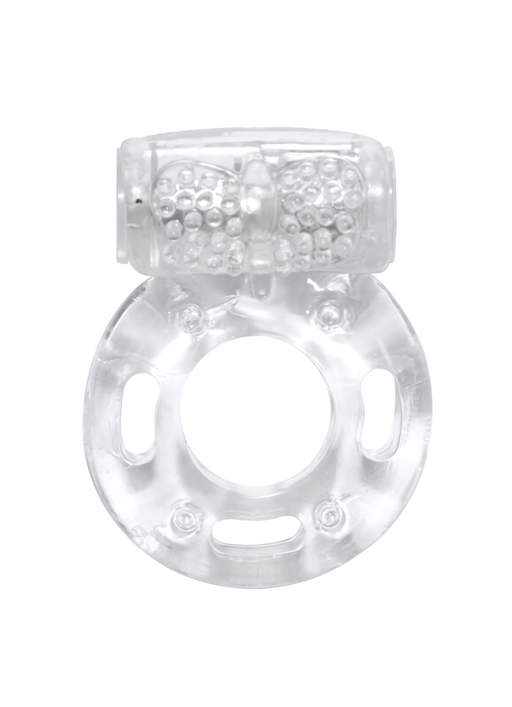 Эрекционное кольцо с вибрацией Rings Axle-pin white 0114-80Lola