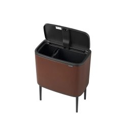 Brabantia Контейнер для мусора Bo Touch 11+23 л коричневый EAN 8710755208621