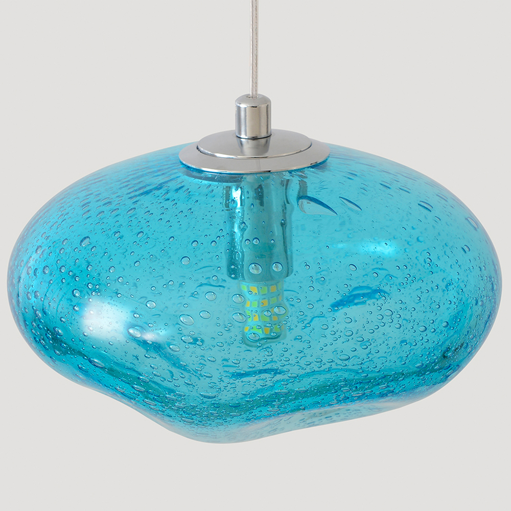 Светильник подвесной Crystal Lux FORMLESS SP1 BLUE