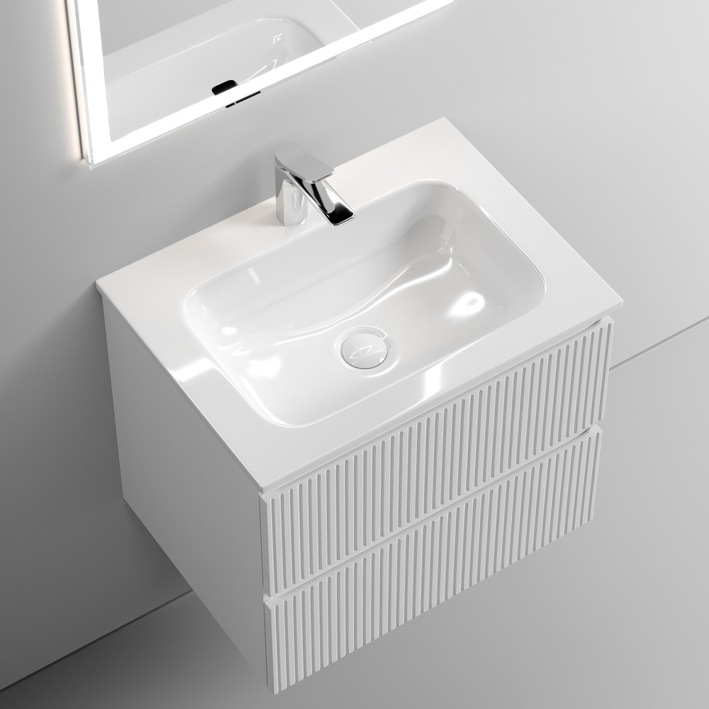 Тумба подвесная под раковину Sancos Snob T, Bianco 590х445х500, арт. SNT60W