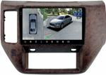 Магнитола для Nissan Patrol Y61 2004-2010 (рамка дерево) - FarCar BX3258M-360 монитор 9.5" 2K QLED на Android 13, Быстрая, CarPlay, 4G SIM-слот, 4 камеры в комплекте