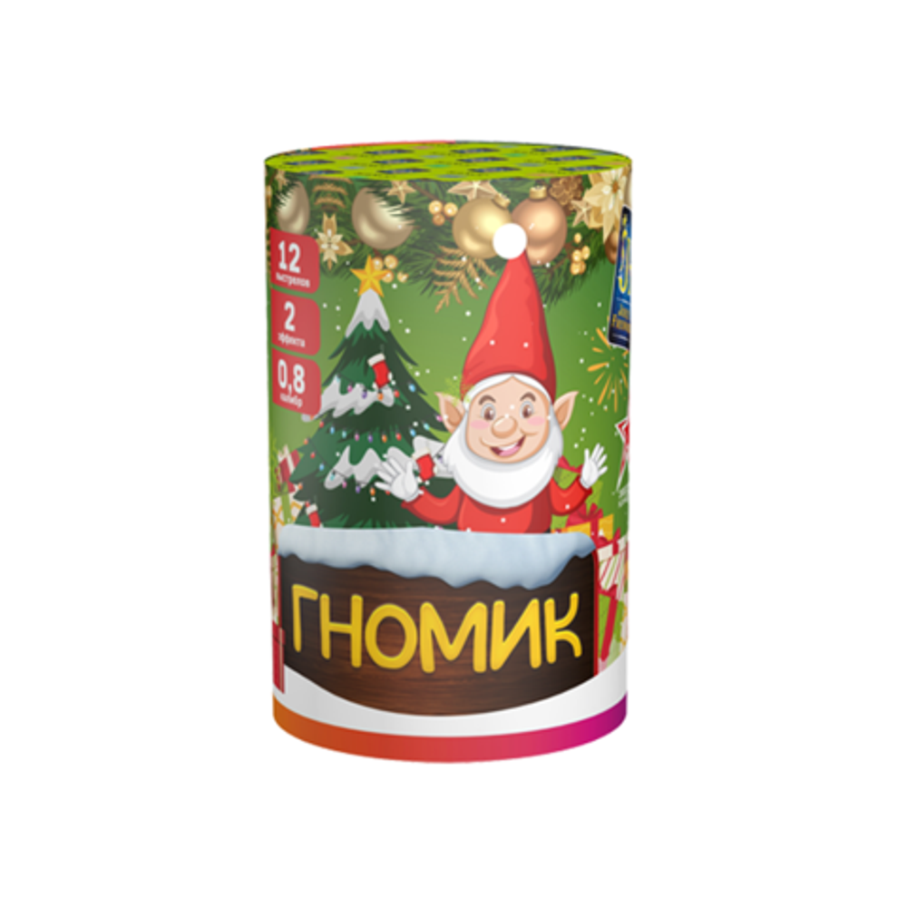 Фейерверк, батарея салютов Гномик 12 х 0,8"