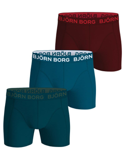 Боксерки теннисные Bj_rn Borg Cotton Stretch 3P - green/blue/red