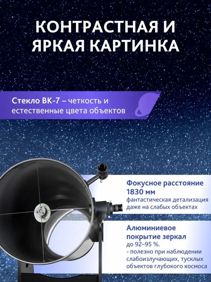 Телескоп Добсона Levenhuk New Skyline PRO 16" (400/1830) - изображение 15