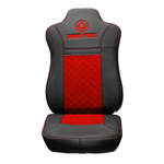 Чехлы DONGFENG GX (экокожа, черный, красная вставка)