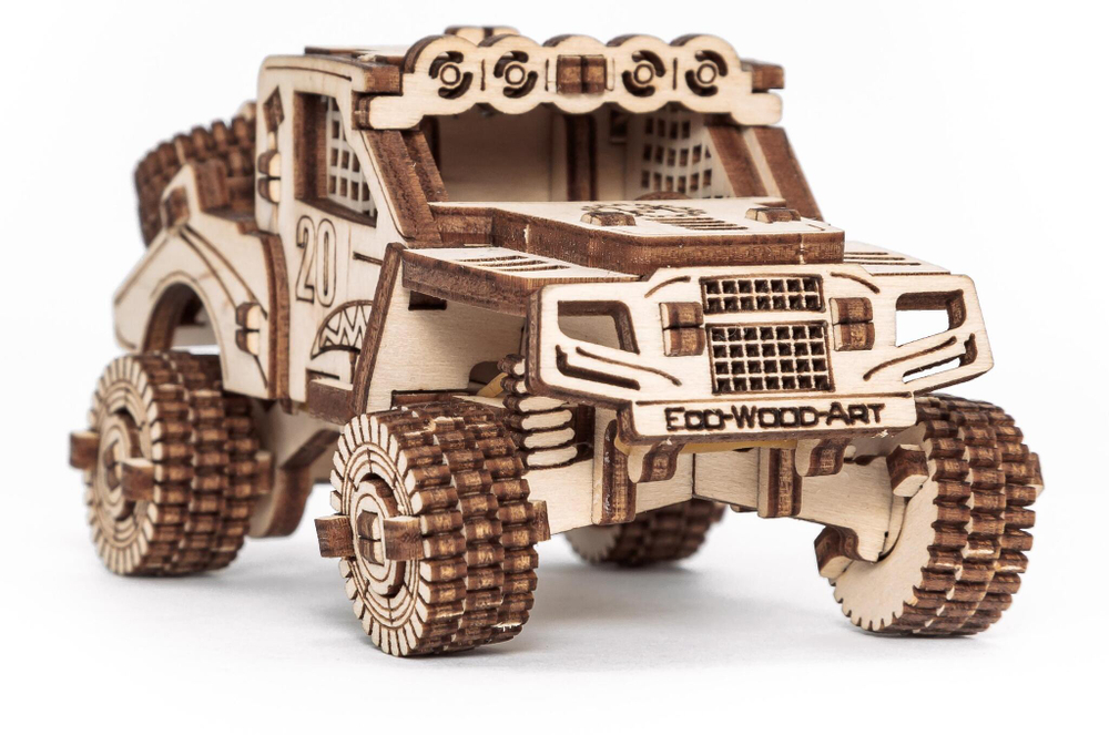 Сборная модели из дерева 3D EWA Набор машинок 5 в 1