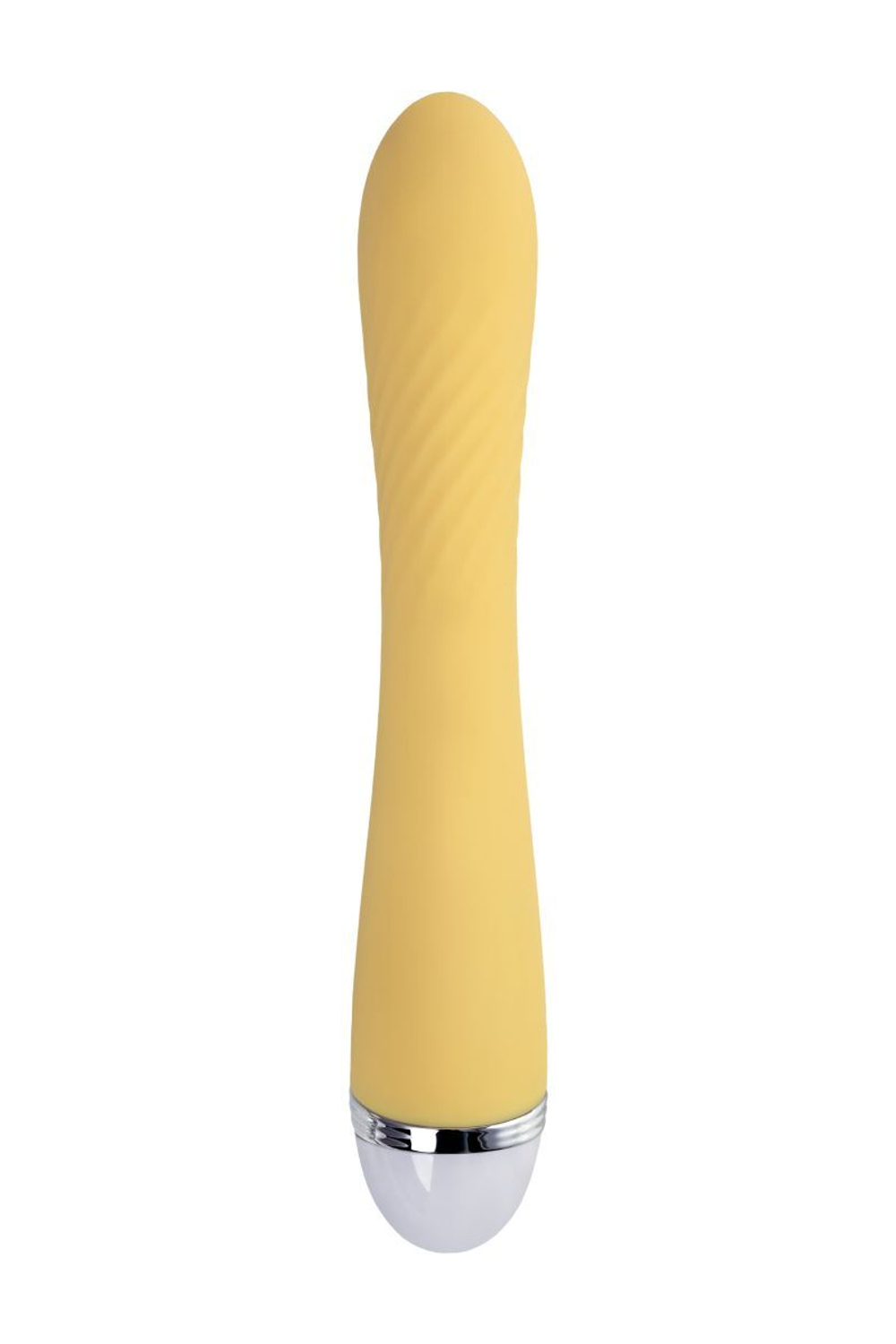 Желтый вибратор Calla - 22 см. (Цвет: желтый)