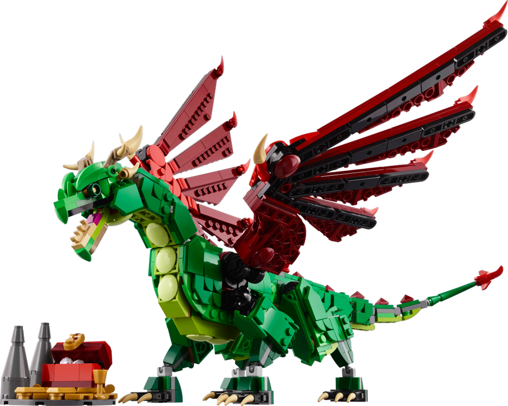 Конструктор Лего Креатор Средневековый дракон 3‑в‑1 | LEGO Creator 3‑in‑1 Medieval Dragon 31161 — 715 деталей (9+)