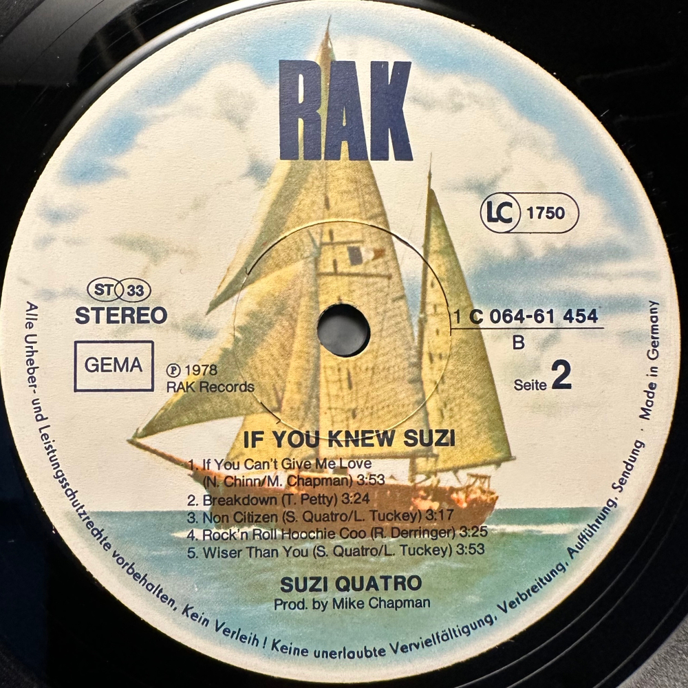 Suzi Quatro - If You Knew Suzi… (Германия 1978г.)
