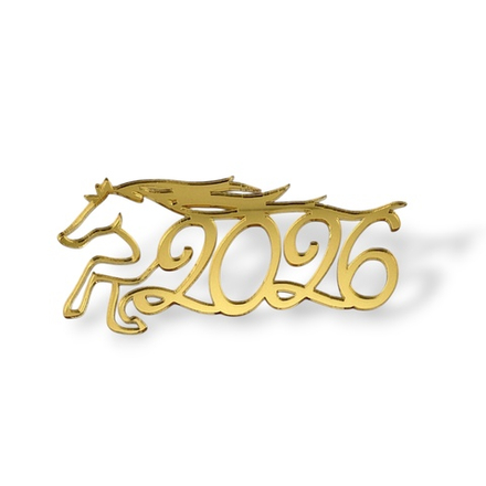 Топпер Торец "2026" акрил, 10см
